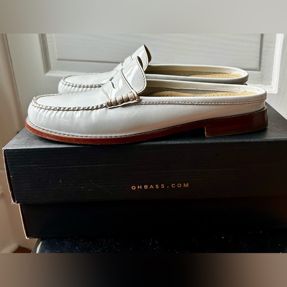 Bass Weejun Wynn White Mules 8.5 - Picture 10 of 10
